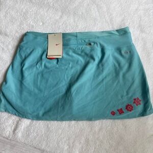 vintage nike blue tennis skirt with built in shorts